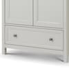 Maine Dove Grey 2 Door Wooden Combination Wardrobe