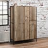 Urban Rustic 4 Door Wardrobe