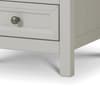 Maine Dove Grey 3 Drawer Wooden Bedside Table