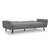 Monza Grey Fabric 3 Seater Sofa Bed