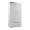 Richmond Grey and Oak 2 Door Wooden Combination Wardrobe