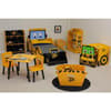 JCB Yellow Children's Digger 9 Bin Storage Unit