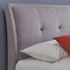 Accent Light Grey Fabric Ottoman Storage Bed