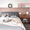 Accent Slate Fabric Ottoman Storage Bed