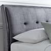 Accent Vogue Grey Fabric Ottoman Storage Bed