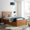 Francis Oak Wooden Ottoman Storage Bed