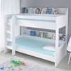 Aerial White Wooden Bunk Bed Frame