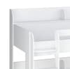 Aerial White Wooden Bunk Bed Frame