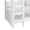 Aerial White Wooden Bunk Bed Frame