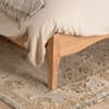 Alana Stone Fabric and Oak Wooden Bed