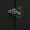Alba Walnut and Black 2 Door Wardrobe