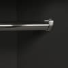 Alba Walnut and Black 2 Door Wardrobe