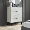 Alba Silk Grey 4 Drawer Wide Chest