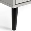 Alba Silk Grey 4 Drawer Wide Chest
