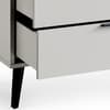 Alba Silk Grey 4 Drawer Wide Chest