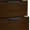 Alba Walnut and Black 5 Drawer Narrow Chest