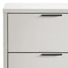 Alba Silk Grey 2 Drawer Bedside Table