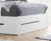 Alfie White Wooden Storage Bed Frame - 5ft King Size