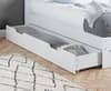 Alfie White Wooden Storage Bed Frame - 5ft King Size
