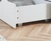 Alfie White Wooden Storage Bed Frame - 5ft King Size