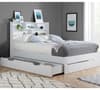 Alfie White Wooden Storage Bed Frame - 5ft King Size