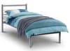 Alpen Silver Finish Metal Bed
