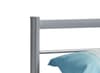 Alpen Silver Finish Metal Bed Frame - 4ft Small Double