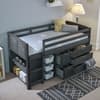 Cosy Grey Wooden Mid Sleeper Storage Bed