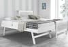 Toronto White Wooden Guest Bed Frame and Trundle - 3ft Single