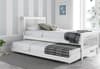 Toronto White Wooden Guest Bed and Trundle