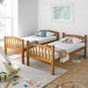 American Pine Bunk Bed with 2 Theo Mattresses Included