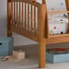 American Pine Wooden Triple Sleeper Bunk Bed Frame - 3ft Single Top and 4ft Small Double Bottom