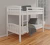 American White Finish Solid Pine Wooden Bunk Bed