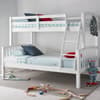 American White Wooden Triple Sleeper Bunk Bed