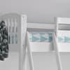 American White Wooden Triple Sleeper Bunk Bed