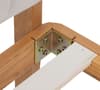 Ander Oak and Stone Fabric Wooden Bed
