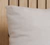 Ander Oak and Stone Fabric Wooden Bed