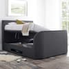 Annecy Slate Grey Fabric Ottoman Electric Media TV Bed