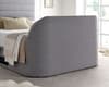 Appleby Light Grey Fabric Ottoman Electric Media TV Bed