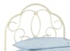 Arabella Stone White Metal Bed