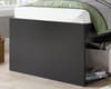 Arctic Black Wooden Storage Cabin Bed