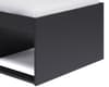 Arctic Black Wooden Storage Cabin Bed