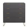 Arlo Charcoal Wooden 4 Drawer Chest