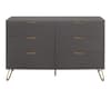 Arlo Charcoal Wooden 6 Drawer Chest