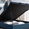 Ashbrooke Blue Velvet Ottoman Storage Bed