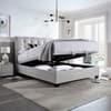 Ashbrooke Stone Grey Fabric Ottoman Storage Bed