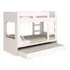 Ashley White Wooden Bunk Bed with Trundle