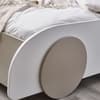 Atlantis White and Taupe Wooden Car Toddler Bed