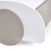 Atlantis White and Taupe Wooden Car Toddler Bed