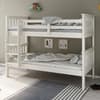 Atlantis White Finish Solid Pine Wooden Bunk Bed Frame - 3ft Single